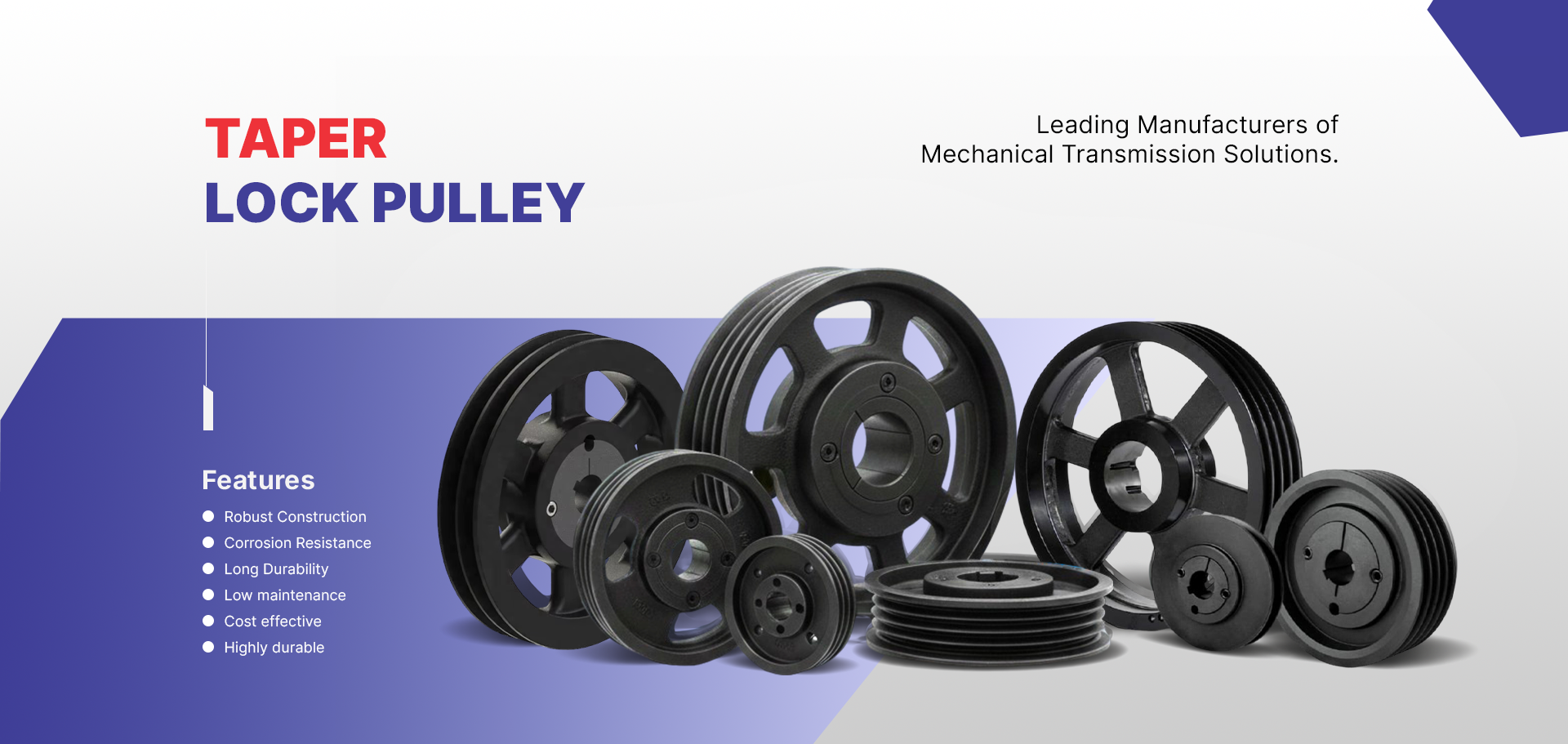 TAPER LOCK PULLEY in India– Dhara Industries