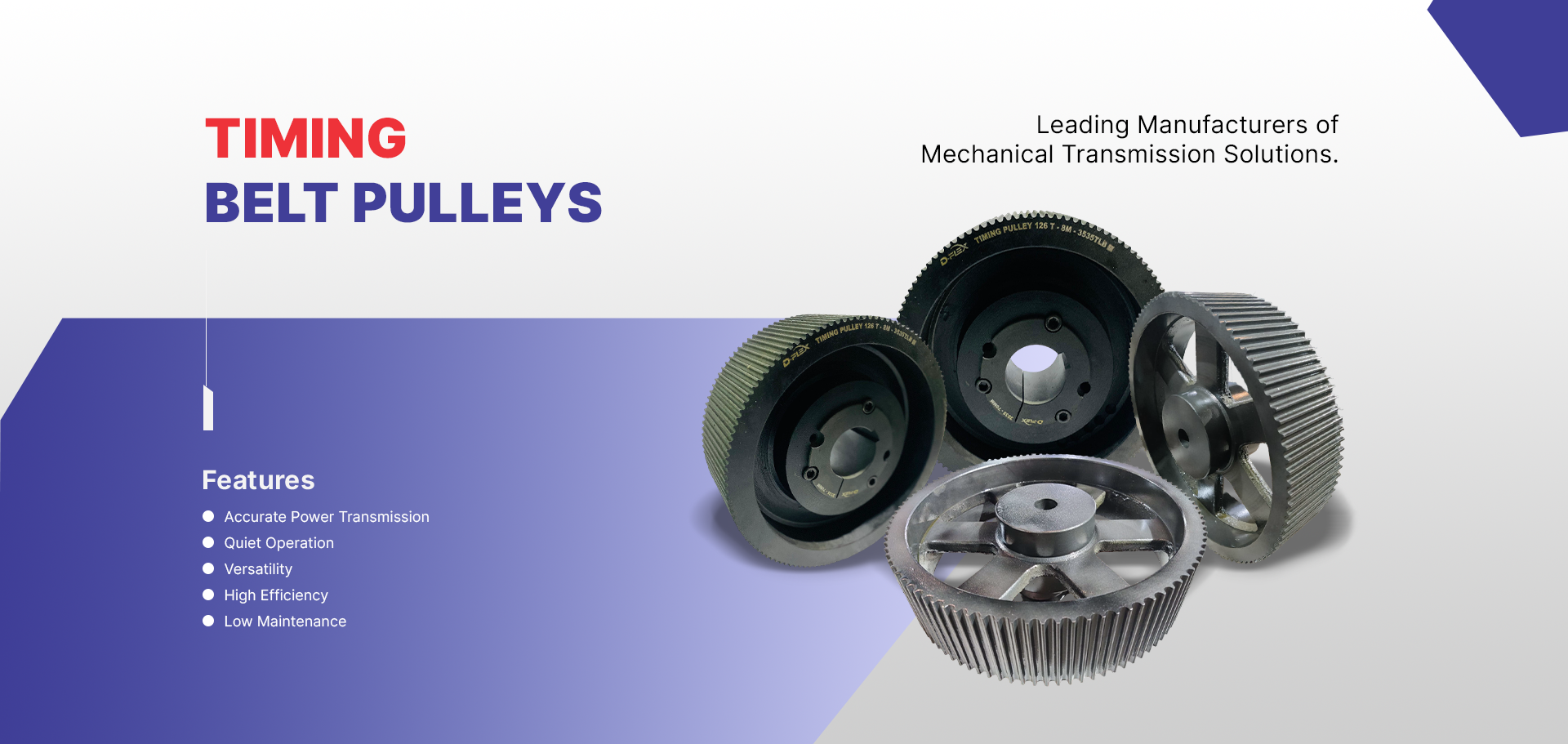 TIMING BELT PULLEYS in India– Dhara Industries